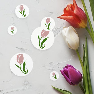 Confettis Fleur de tulipe rose