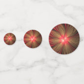 Confettis Fleur fractale de fansy rouge (Derrière)