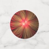 Confettis Fleur fractale de fansy rouge (Petit recto)