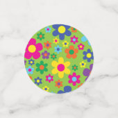 Confettis Fleur mignonne fête d'anniversaire (Petit recto)