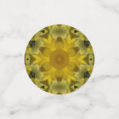 Confettis Fleur soleil éclate dorée (Petit recto)