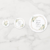 Confettis Fleurs blanches, Fleurs crème, Bohème, Mariage (Derrière)