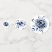 Confettis Fleurs bleues de la Marine Parti de graduation (Devant)