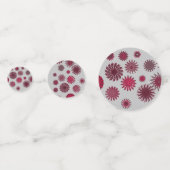 Confettis fleurs bourguignonnes et argentées (Devant)