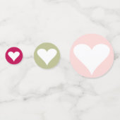 Confettis Fleurs & Cœurs Aquarelle Cerise (Derrière)