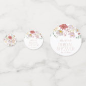 Confettis Fleurs colorées, Fleurs sauvages, Boho, Fête des m (Derrière)