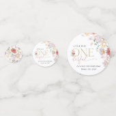 Confettis Fleurs colorées, Fleurs sauvages, premier annivers (Derrière)