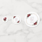 Confettis Fleurs de Bourgogne, Fleurs Rouges, Baby Shower de (Devant)