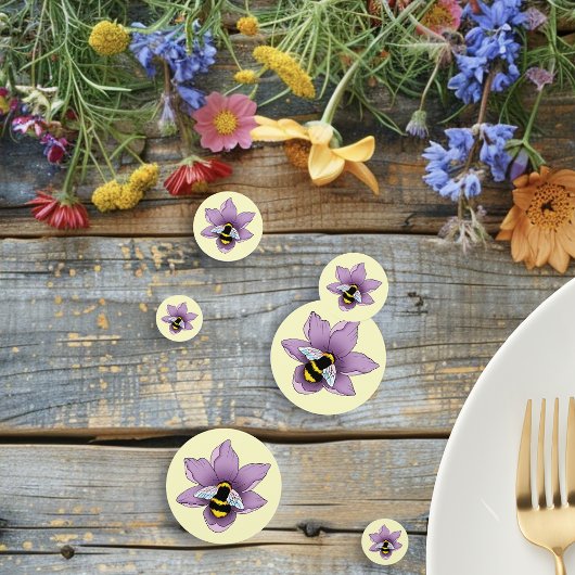 Confettis Fleurs de lavande de bourdon Jaune