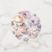 Confettis Fleurs de rose élégantes (Petit recto)