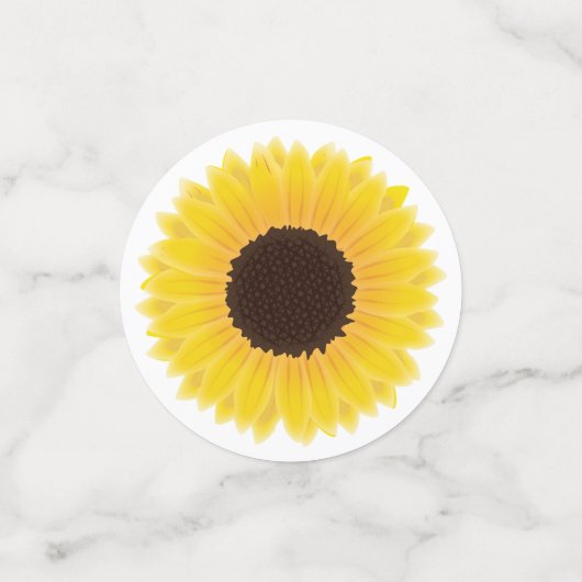 Confettis Fleurs de soleil (Petit recto)