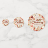 Confettis Fleurs de terre cuite automne et automne 30e anniv (Derrière)