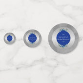 Confettis Fleurs métalliques argentées et élégance florale  (Derrière)