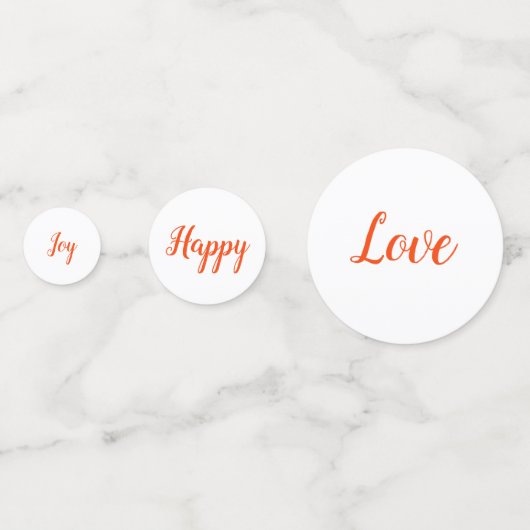 Confettis Fleurs orange rose élégantes et délicates  (Derrière)