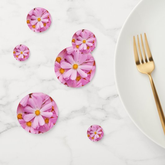 Confettis Fleurs roses (Groupe)