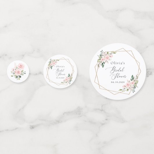 Confettis Fleurs Rouges, Fleurs Roses, Boho, Fête des mariée (Devant)