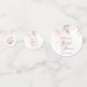 Confettis Fleurs Rouges, Fleurs Roses, Boho, Fête des mariée (Derrière)