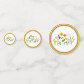 Confettis Fleurs sauvages de printemps été (Derrière)