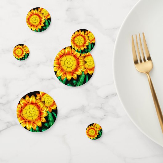 Confettis Fleurs solaires (Groupe)