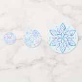 Confettis Flocon de neige Hiver Un Derland Premier Anniversa (Derrière)