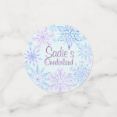 Confettis Flocon de neige Hiver Un Derland Premier Anniversa (Petit recto)