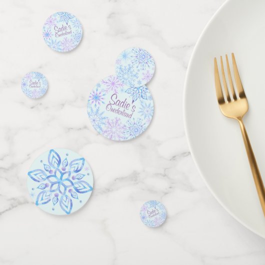 Confettis Flocon de neige Hiver Un Derland Premier Anniversa (Groupe)