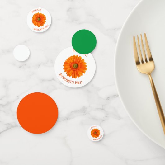 Confettis Floral Daisy Bachelorette Party personnalisé (Groupe)