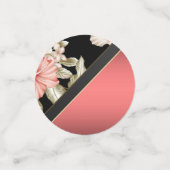 Confettis Floral élégant, Diamants d'or, Nom d'amour (Petit recto)