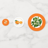 Confettis Florida Oranges & Blossom Personnalisé (Devant)