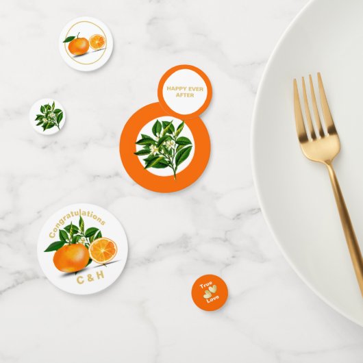 Confettis Florida Oranges & Blossom Personnalisé (Groupe)