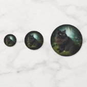 Confettis Fluffy Chat noir en Misty Woods (Devant)