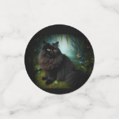Confettis Fluffy Chat noir en Misty Woods (Petit recto)