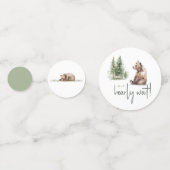 Confettis Forêt Forestière Nous Pouvons Bearly Wait Table (Devant)