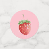 Confettis Fraise Anniversaire rose (Petit recto)