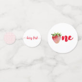 Confettis Fraise Premier anniversaire Berry Sweet (Derrière)