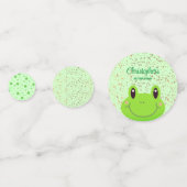 Confettis Froggy First Birthday Party Frog (Derrière)