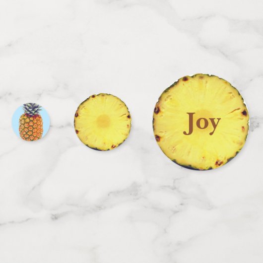 Confettis Fruit d'ananas tropical frais (Derrière)