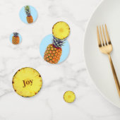 Confettis Fruit d'ananas tropical frais (Groupe)