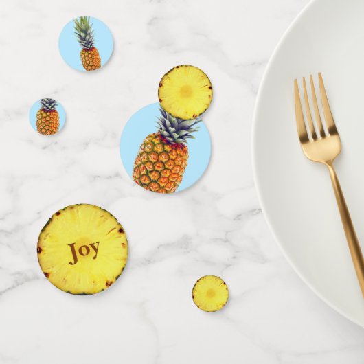 Confettis Fruit d'ananas tropical frais (Groupe)