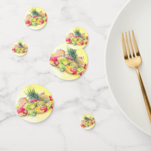 Confettis Fruits heureux (Groupe)