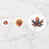 Confettis Fun & Quirky Thanksgiving mignon fête d'automne (Devant)