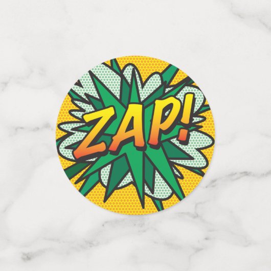 Confettis Fun Retro Comic Book Pop Art (Petit recto)