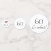 Confettis Funny 60 Alors quelle aquarelle Floral 60e anniver (Derrière)