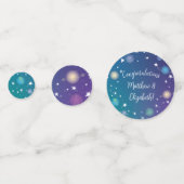 Confettis Galaxie du Baby shower spatial (Devant)
