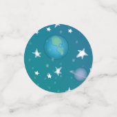 Confettis Galaxie du Baby shower spatial (Petit recto)