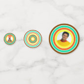 Confettis Gâteau d'anniversaire en feu avec 50 bougies (Derrière)