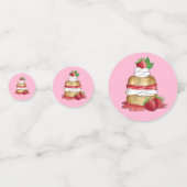 Confettis Gâteau de mariage Gâteau aux fraises Fête d'annive (Devant)