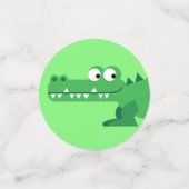 Confettis Gator Alligator Crocodile Enfants 1er fête d'anniv (Petit recto)