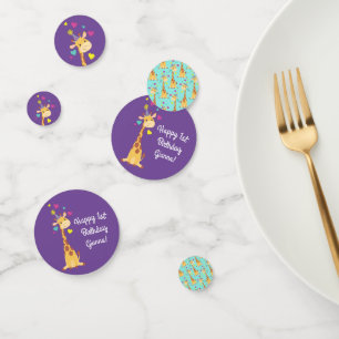 Confettis Giraffe Anniversaire de enfant Party Cute
