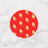 Confettis Glace Rouge vif (Petit recto)